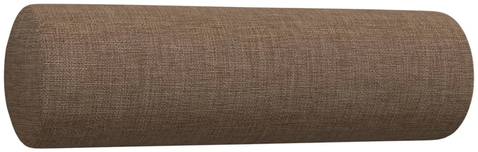 Sofa Sofos komplektas su pagalvėmis, 2 dalių, rudas, audinys