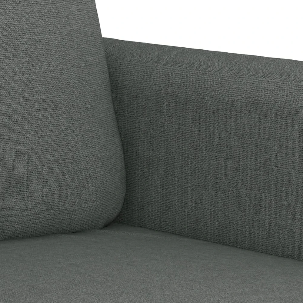 Sofa Sofos komplektas su pagalvėmis, 2 dalių, pilkas, audinys