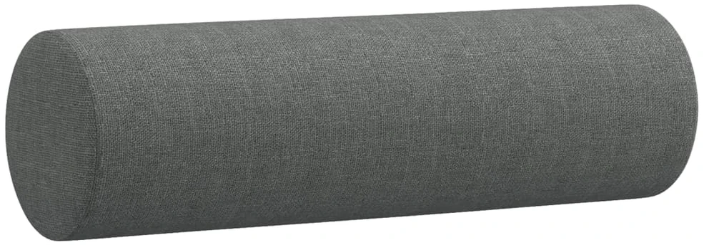 Sofa Sofos komplektas su pagalvėmis, 3 dalių, pilkas, audinys