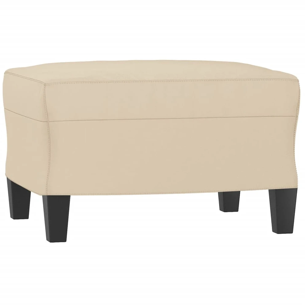 Sofa Sofos komplektas su pagalvėmis, 3 dalių, kreminis, audinys