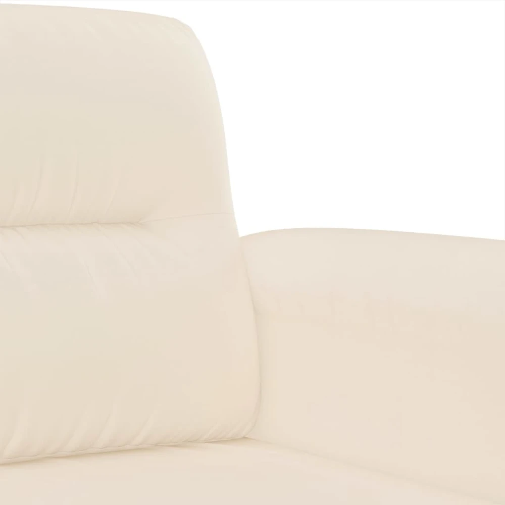 Sofa Sofos komplektas su pagalvėmis, 3 dalių, smėlio, audinys
