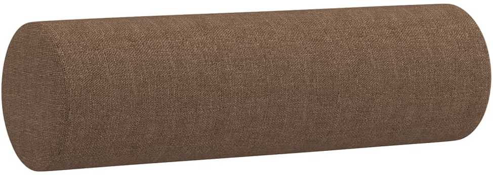 Sofa Sofos komplektas su pagalvėmis, 3 dalių, rudas, audinys