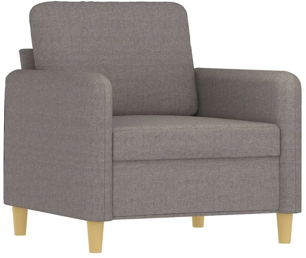 Sofa Sofos komplektas su pagalvėmis, 3 dalių, taupe, audinys