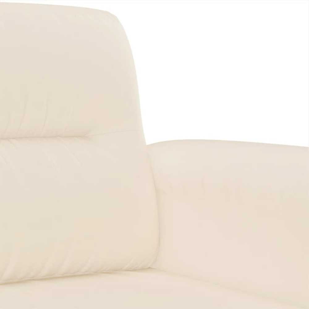 Sofa Sofos komplektas su pagalvėmis, 3 dalių, smėlio, audinys