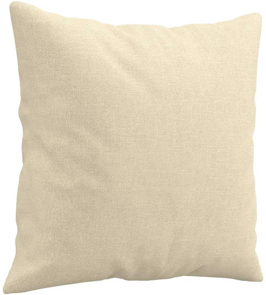 Sofa Sofos komplektas su pagalvėmis, 3 dalių, kreminis, audinys