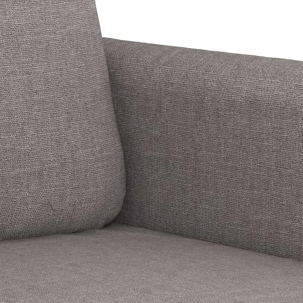 Sofa Sofos komplektas su pagalvėmis, 3 dalių, taupe, audinys