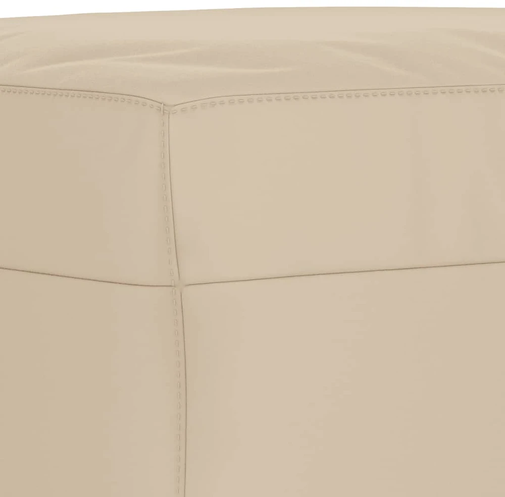 Sofa Sofos komplektas su pagalvėmis, 3 dalių, kreminis, audinys