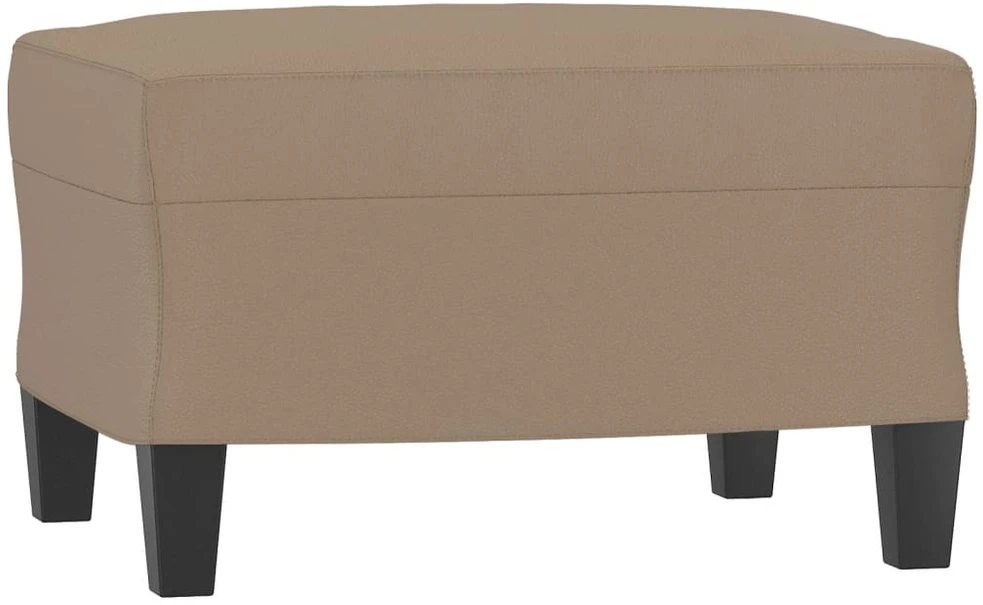 Sofa Sofos komplektas su pagalvėmis, 3 dalių, kapučino, dirbtinė oda