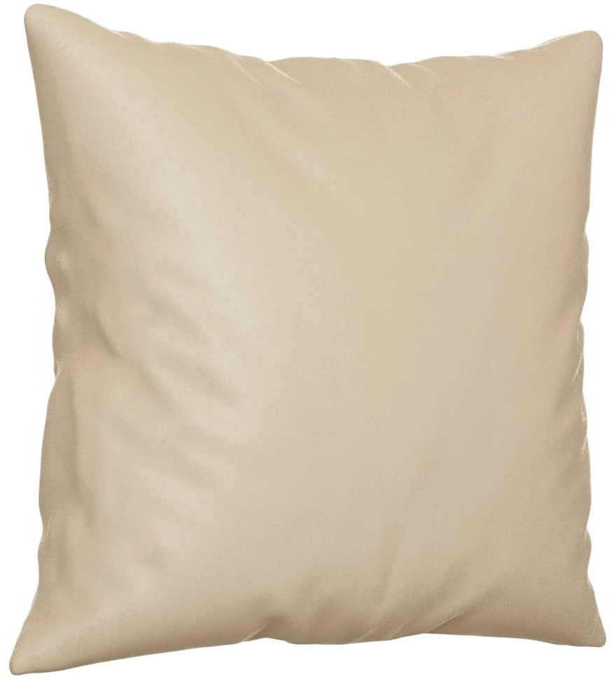 Sofa Sofos komplektas su pagalvėmis, 3 dalių, kreminis, audinys