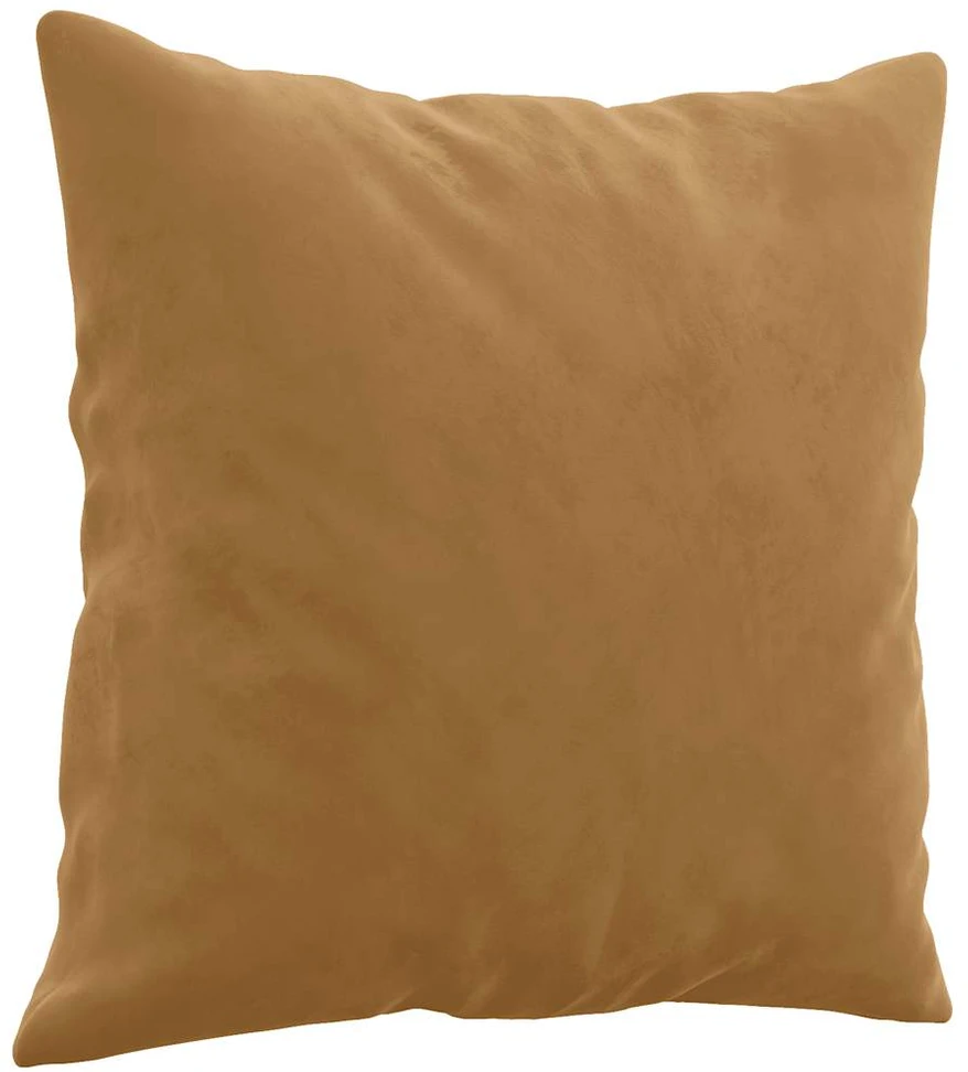 Sofa Sofos komplektas su pagalvėmis, 3 dalių, rudas, aksomas
