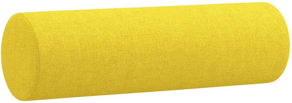 Sofa Sofos komplektas su pagalvėmis, 3 dalių, geltonas, audinys