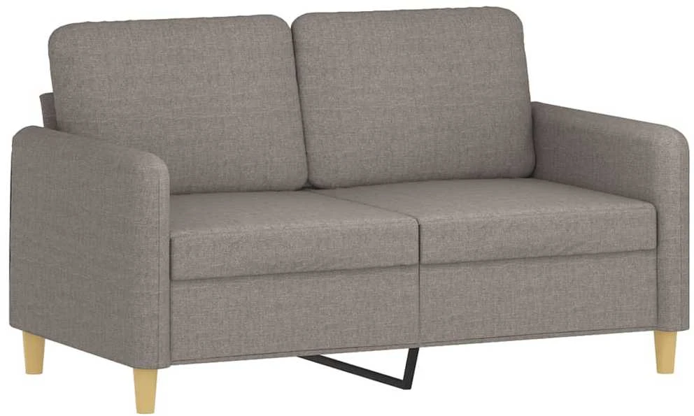 Sofa Sofos komplektas su pagalvėmis, 3 dalių, taupe, audinys