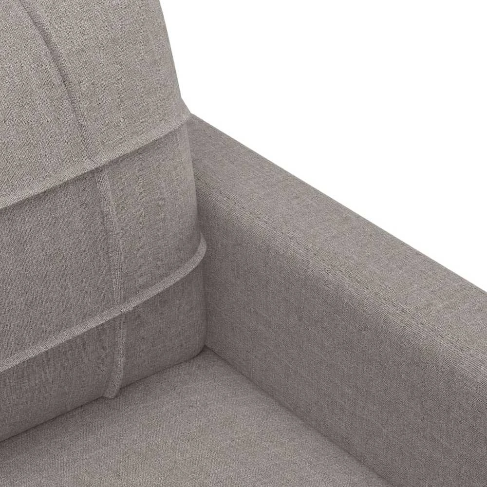 Sofa Sofos komplektas su pagalvėmis, 3 dalių, taupe, audinys