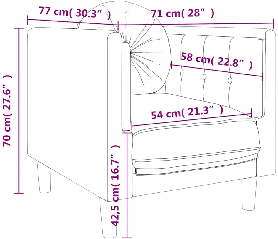 Sofa Sofos komplektas su pagalvėmis, 3 dalių, žalias, aksomas