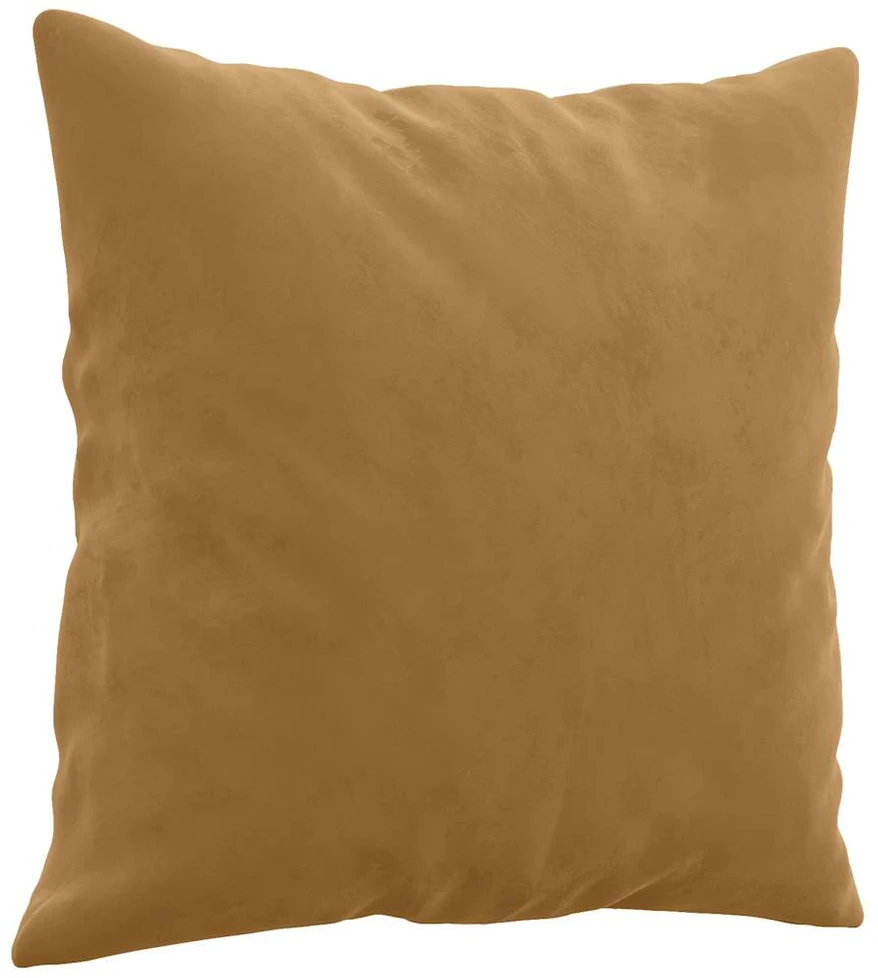 Sofa Sofos komplektas su pagalvėmis, 3 dalių, rudas, aksomas