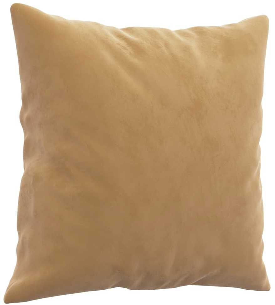 Sofa Sofos komplektas su pagalvėmis, 3 dalių, rudas, aksomas