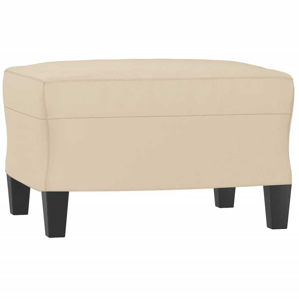 Sofa Sofos komplektas su pagalvėmis, 3 dalių, kreminis, audinys