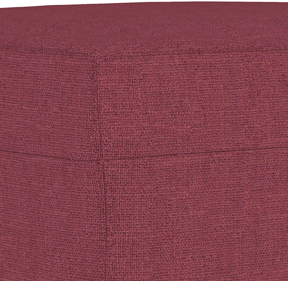 Sofa Sofos komplektas su pagalvėmis, 3 dalių, vyno, audinys