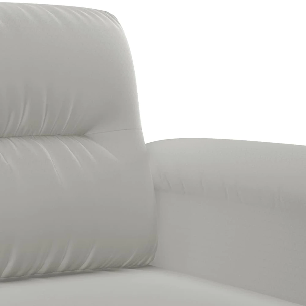 Sofa Sofos komplektas su pagalvėmis, 3 dalių, pilkas, audinys