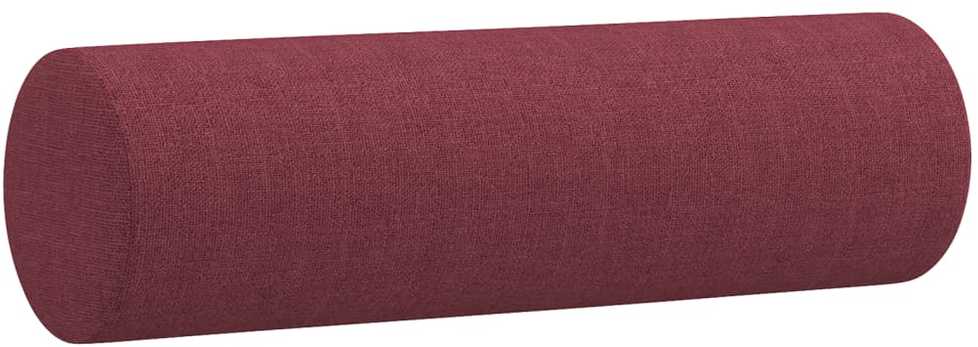 Sofa Sofos komplektas su pagalvėmis, 3 dalių, vyno, audinys