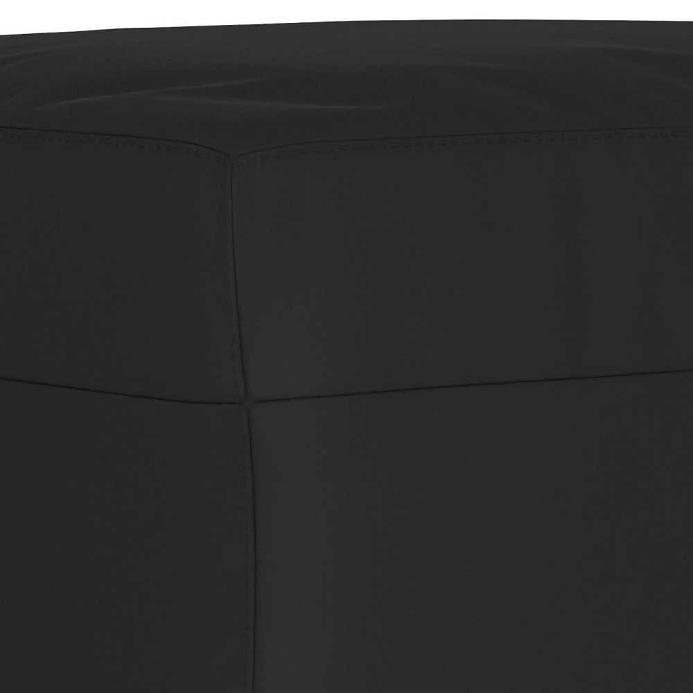 Sofa Sofos komplektas su pagalvėmis, 3 dalių, juodas, audinys