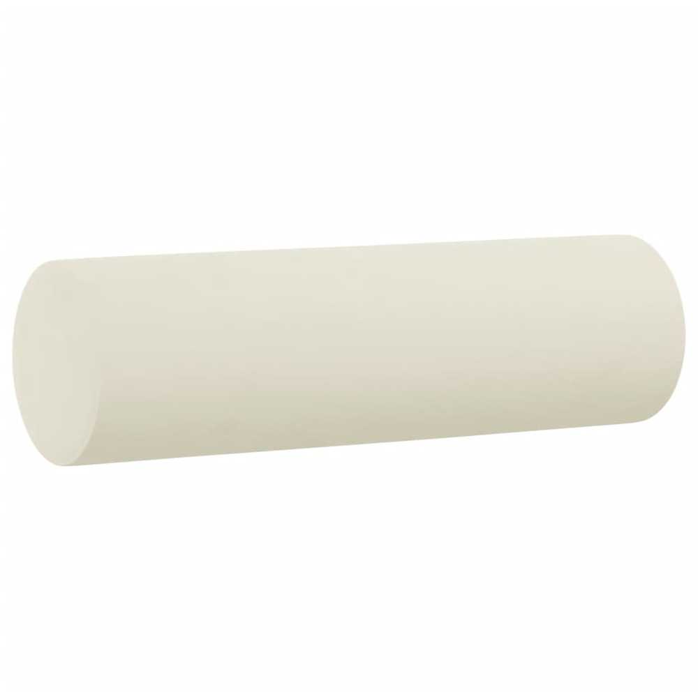 Sofa Sofos komplektas su pagalvėmis, 3 dalių, kreminis, aksomas