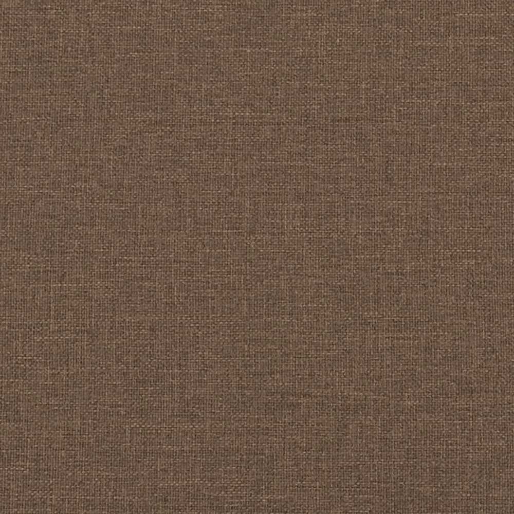Sofa Sofos komplektas su pagalvėmis, 3 dalių, rudas, audinys