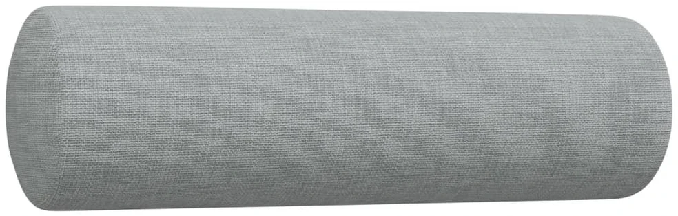 Sofa Sofos komplektas su pagalvėmis, 3 dalių, pilkas, audinys