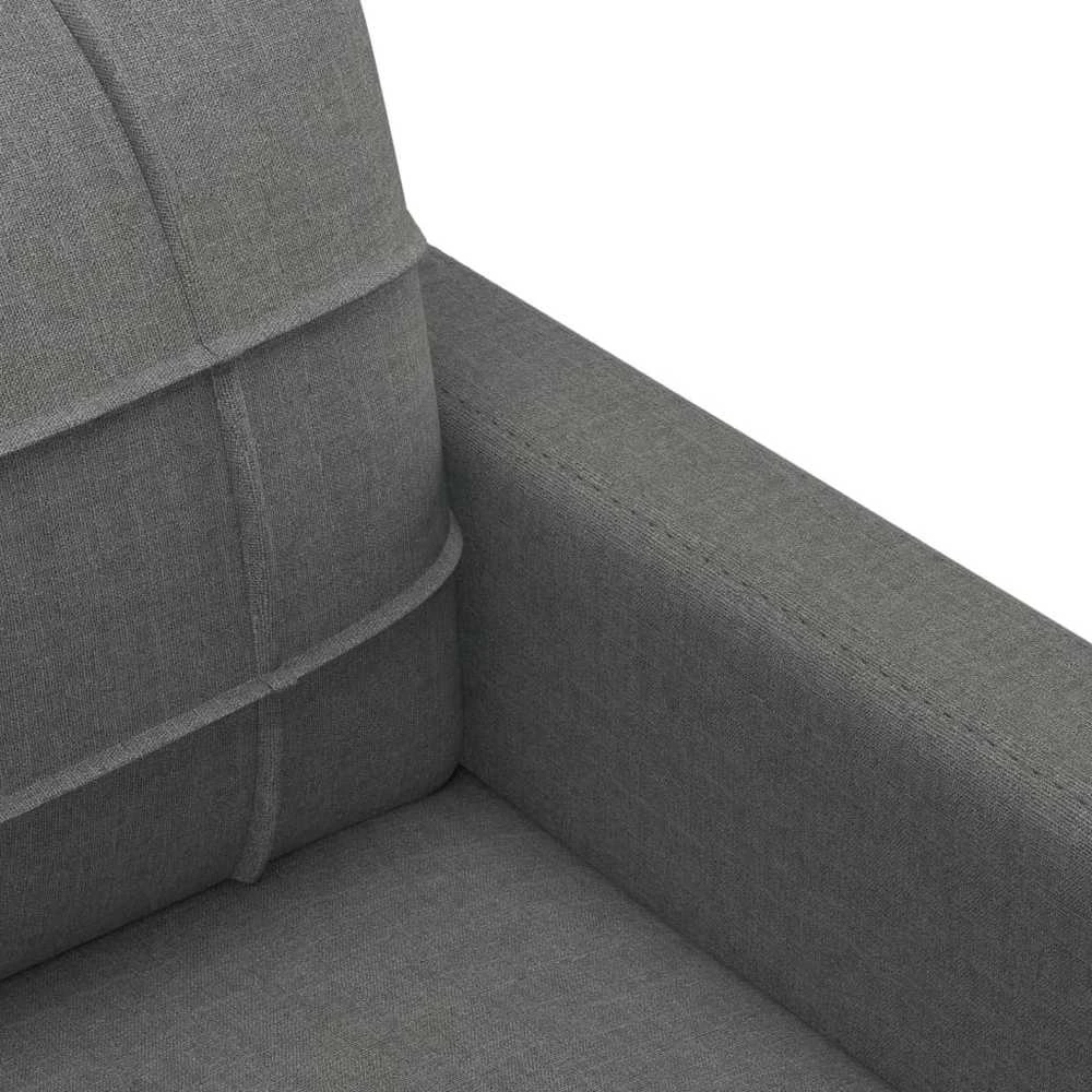 Sofa Sofos komplektas su pagalvėmis, 4 dalių, pilkas, audinys