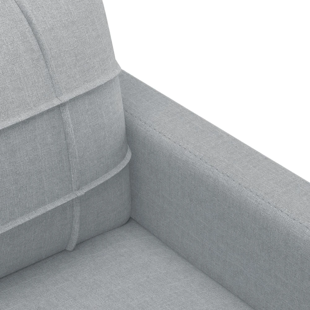 Sofa Sofos komplektas su pagalvėmis, 4 dalių, pilkas, audinys