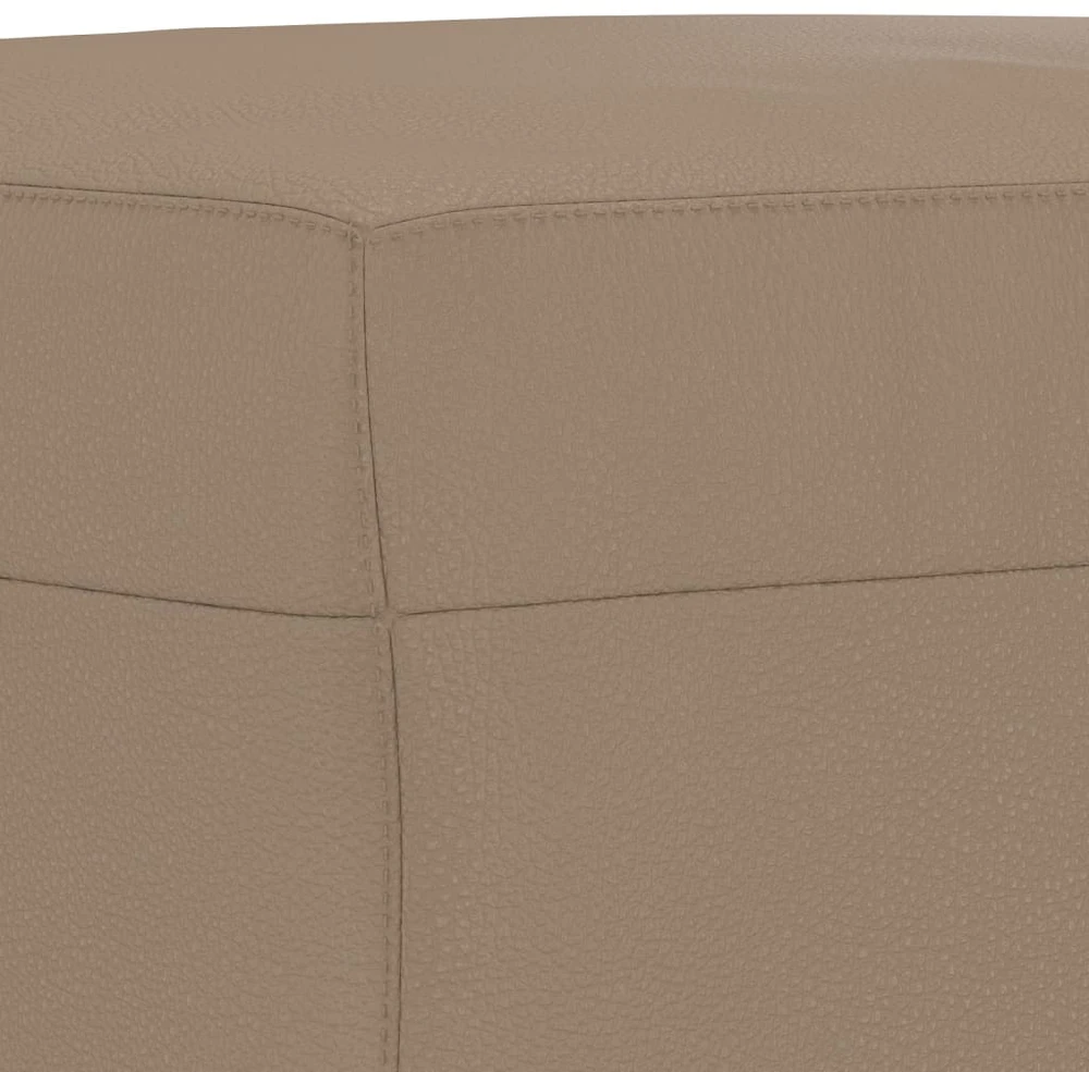Sofa Sofos komplektas su pagalvėmis, 4 dalių, kapučino, dirbtinė oda
