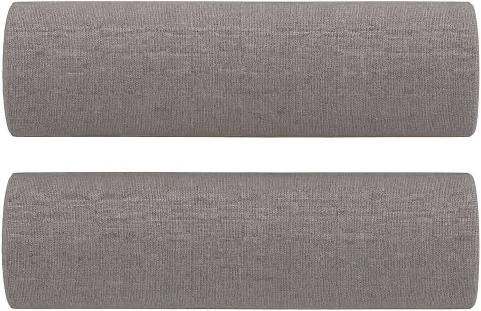 Sofa Sofos komplektas su pagalvėmis, 4 dalių, taupe, audinys