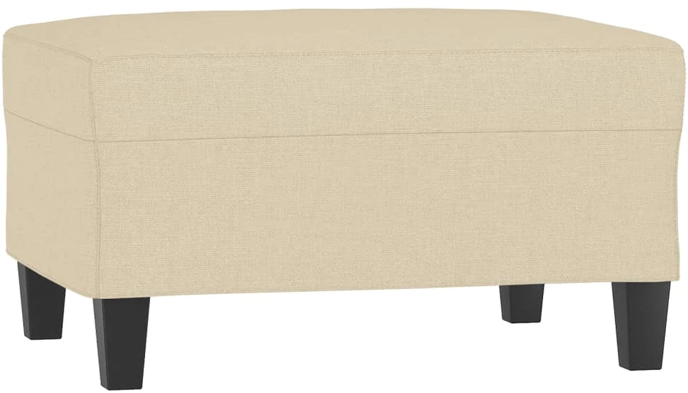 Sofa Sofos komplektas su pagalvėmis, 4 dalių, kreminis, audinys