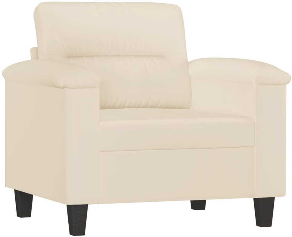 Sofa Sofos komplektas su pagalvėmis, 4 dalių, smėlio, audinys
