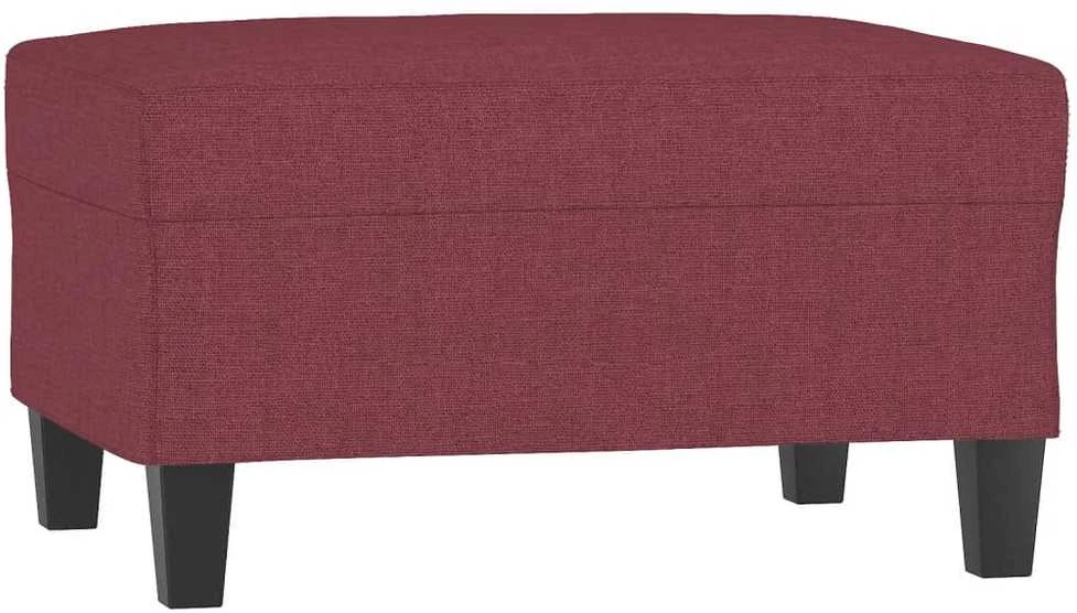 Sofa Sofos komplektas su pagalvėmis, 4 dalių, vyno, audinys