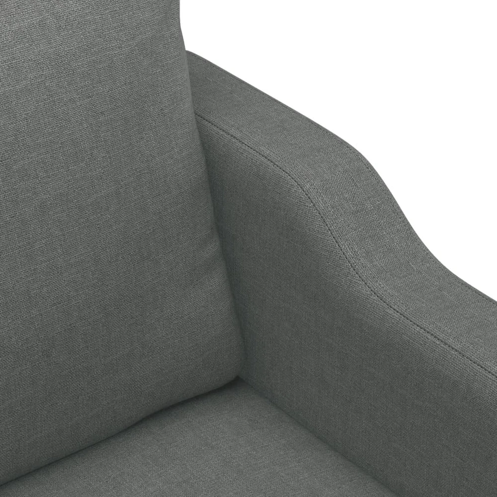 Sofa Sofos komplektas su pagalvėmis, 4 dalių, pilkas, audinys