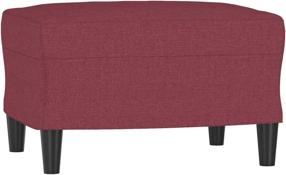Sofa Sofos komplektas su pagalvėmis, 4 dalių, vyno, audinys