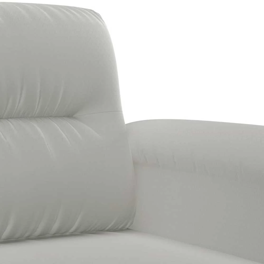 Sofa Sofos komplektas su pagalvėmis, 4 dalių, pilkas, audinys