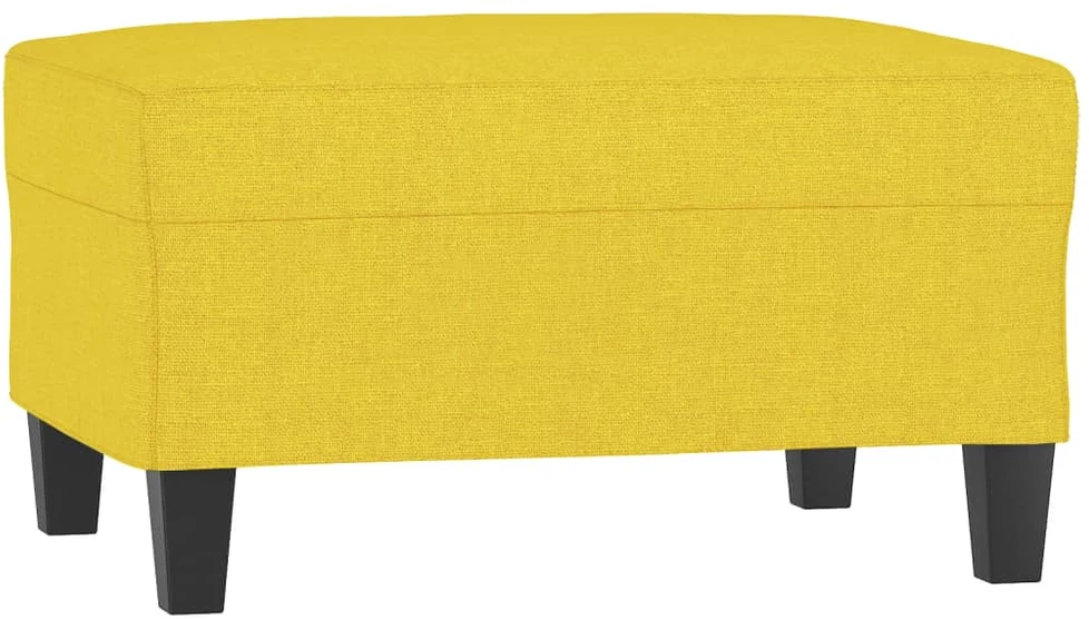 Sofa Sofos komplektas su pagalvėmis, 4 dalių, geltonas, audinys