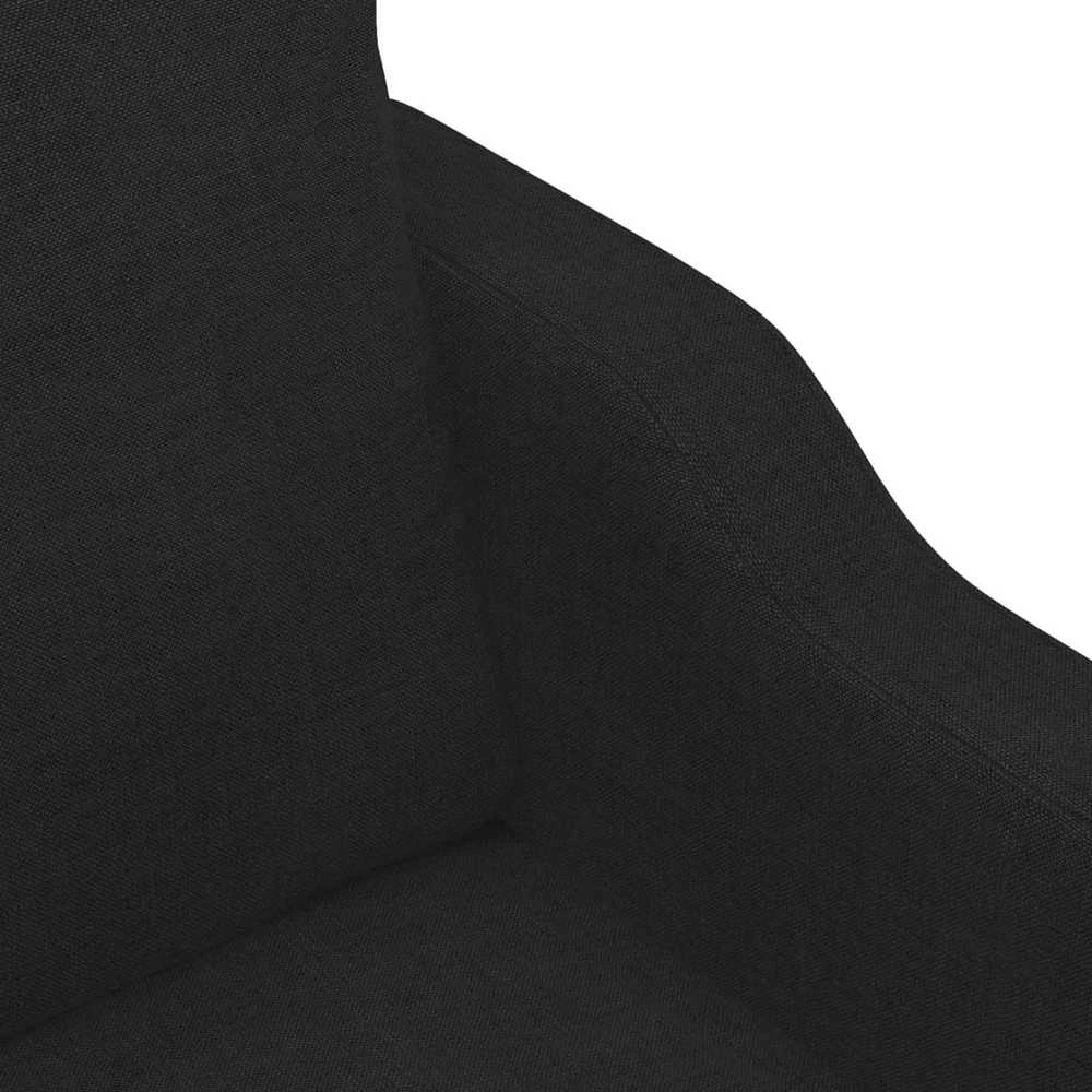 Sofa Sofos komplektas su pagalvėmis, 4 dalių, juodas, audinys