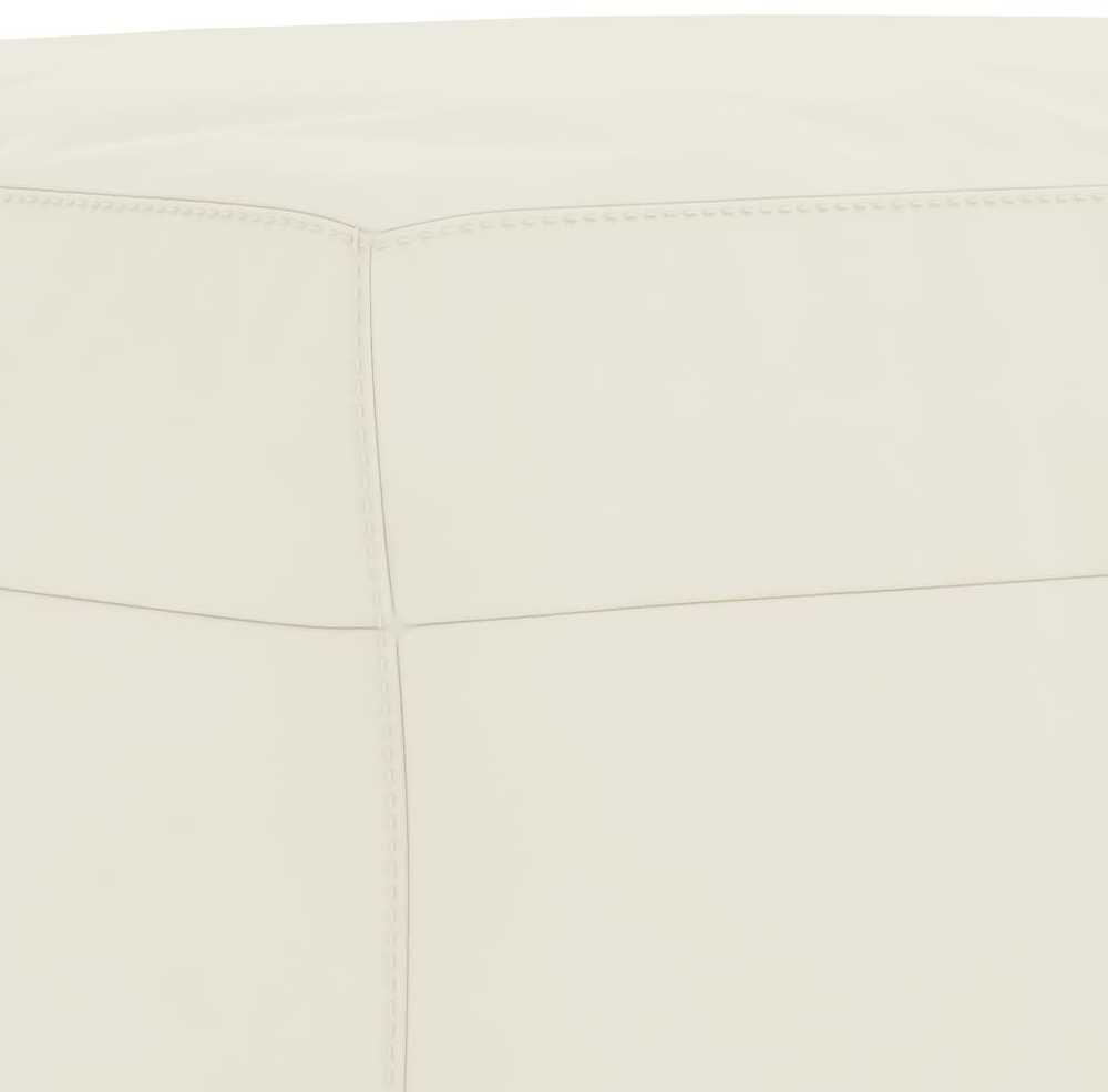 Sofa Sofos komplektas su pagalvėmis, 4 dalių, kreminis, aksomas