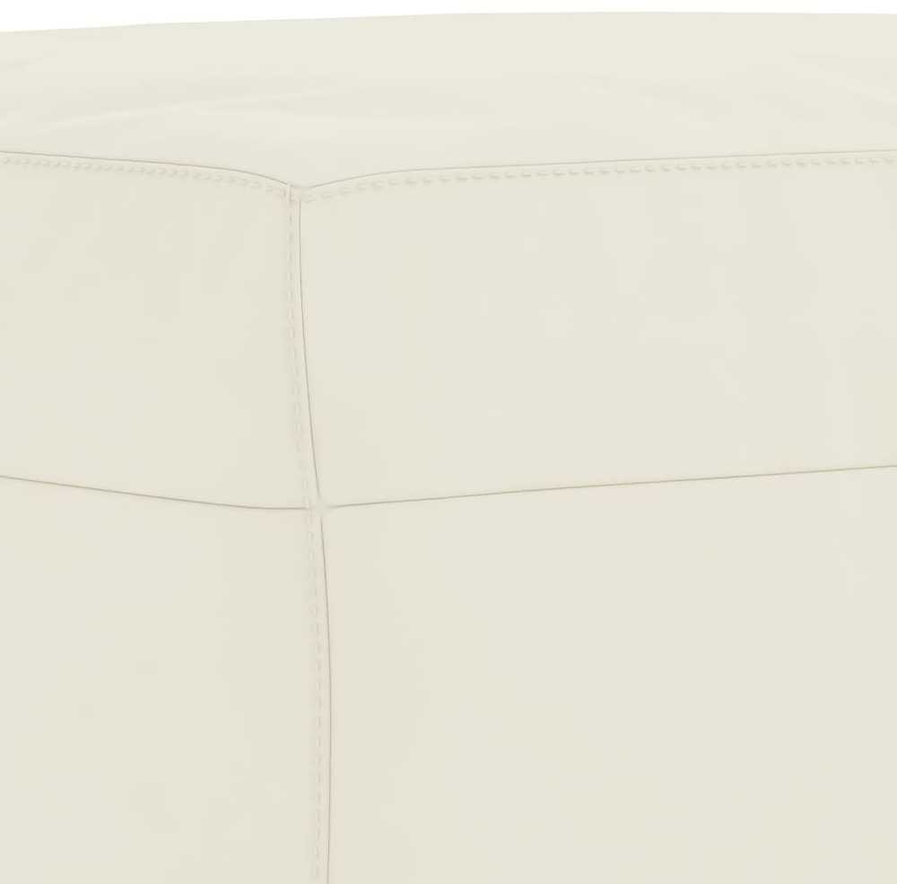 Sofa Sofos komplektas su pagalvėmis, 4 dalių, kreminis, aksomas