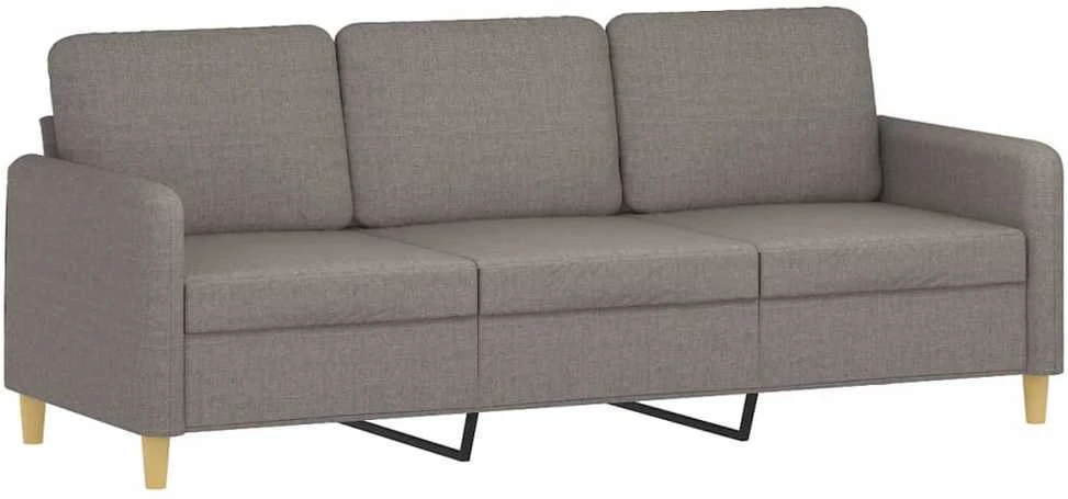 Sofa Sofos komplektas su pagalvėmis, 4 dalių, taupe, audinys