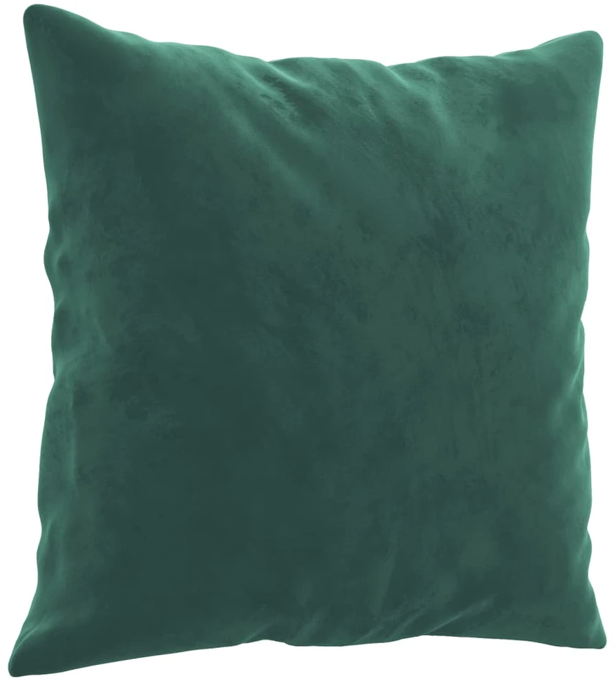 Sofa Sofos komplektas su pagalvėmis, 4 dalių, žalias, aksomas