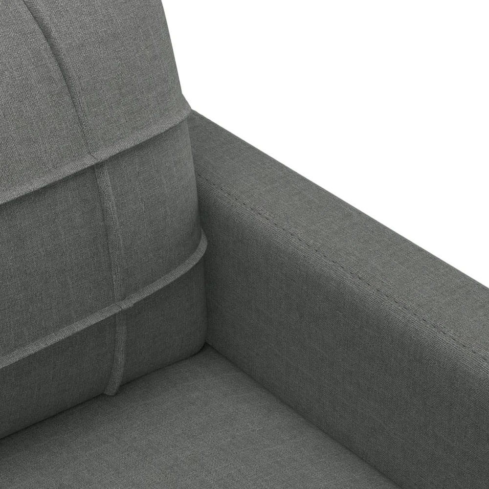 Sofa Sofos komplektas su pagalvėmis, 4 dalių, pilkas, audinys