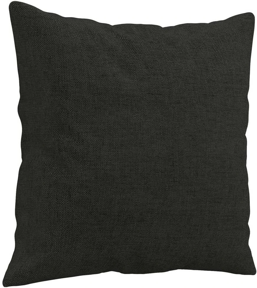 Sofa Sofos komplektas su pagalvėmis, 4 dalių, juodas, audinys