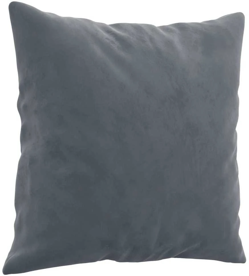 Sofa Sofos komplektas su pagalvėmis, 4 dalių, pilkas, aksomas