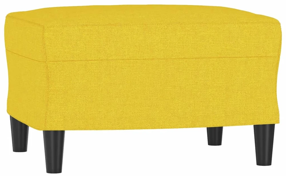 Sofa Sofos komplektas su pagalvėmis, 4 dalių, geltonas, audinys