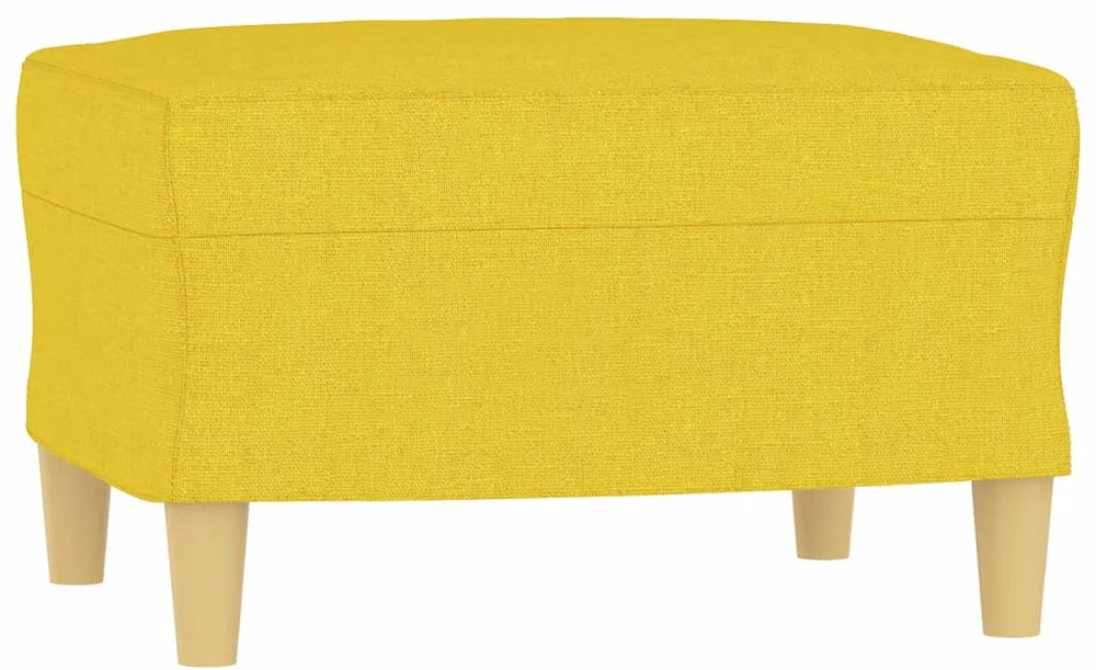 Sofa Sofos komplektas su pagalvėmis, 4 dalių, geltonas, audinys