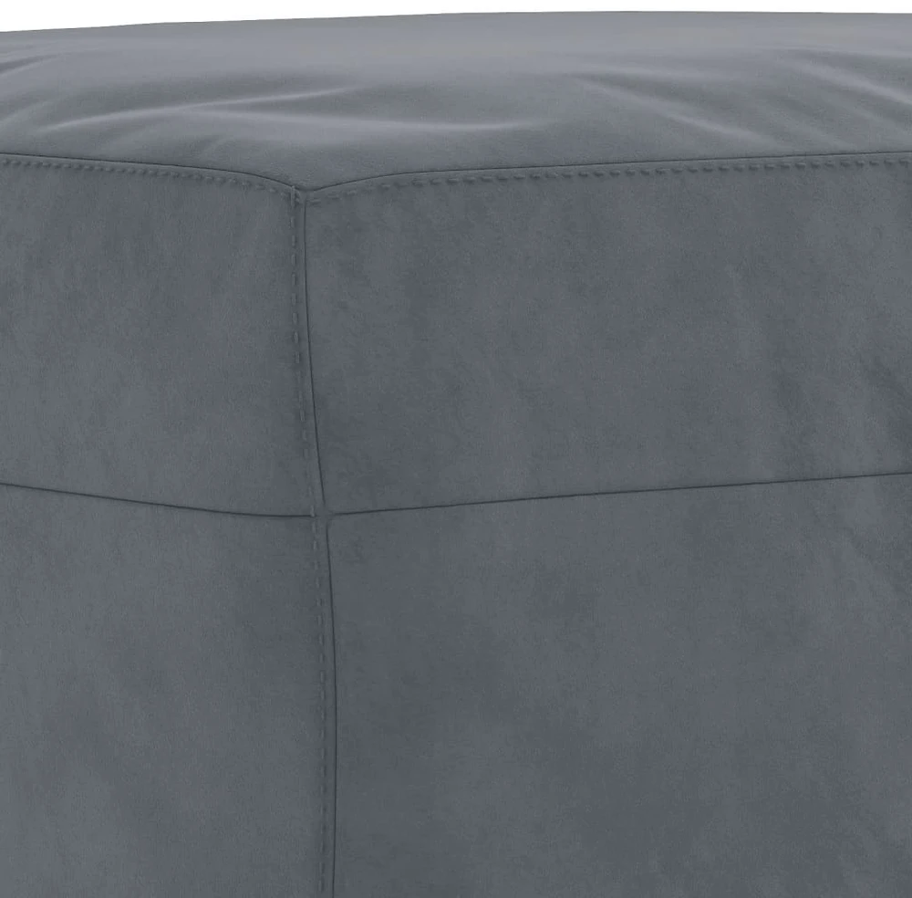 Sofa Sofos komplektas su pagalvėmis, 4 dalių, pilkas, aksomas